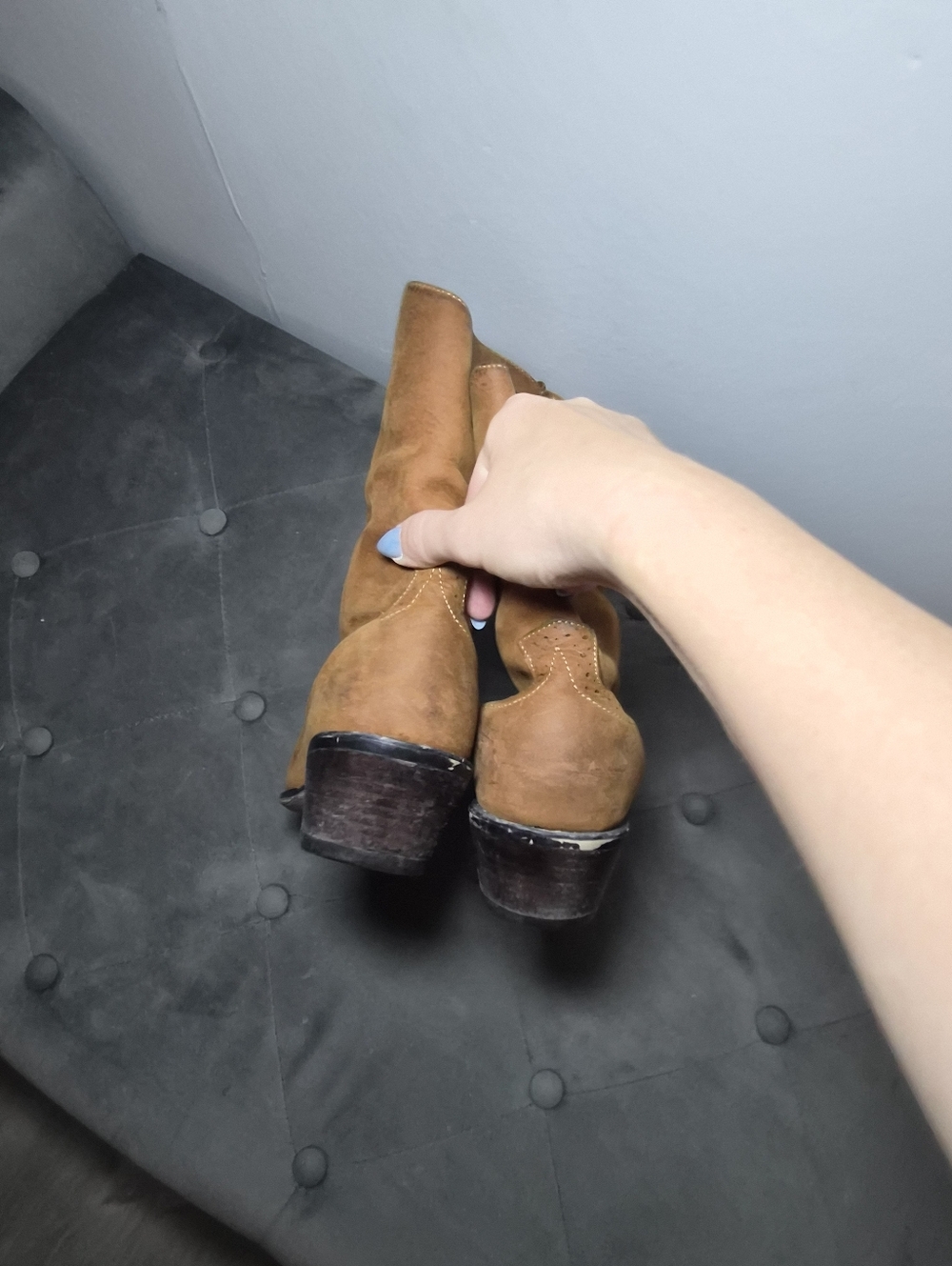 Cowgirl Boots Crush By Durango Brown Western Ankle Booties - Picture 12 of 12